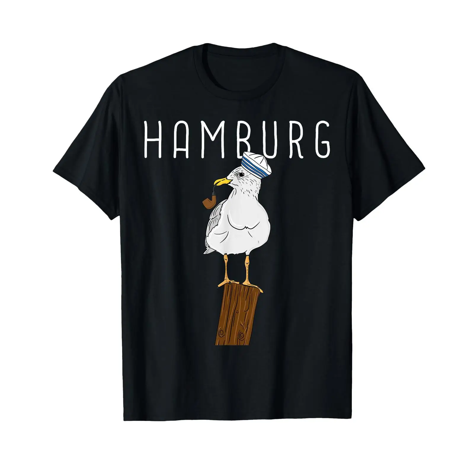 Vintage Fashion Hamburg - Футболка Moin Hamburg Spruch Möwe Digga