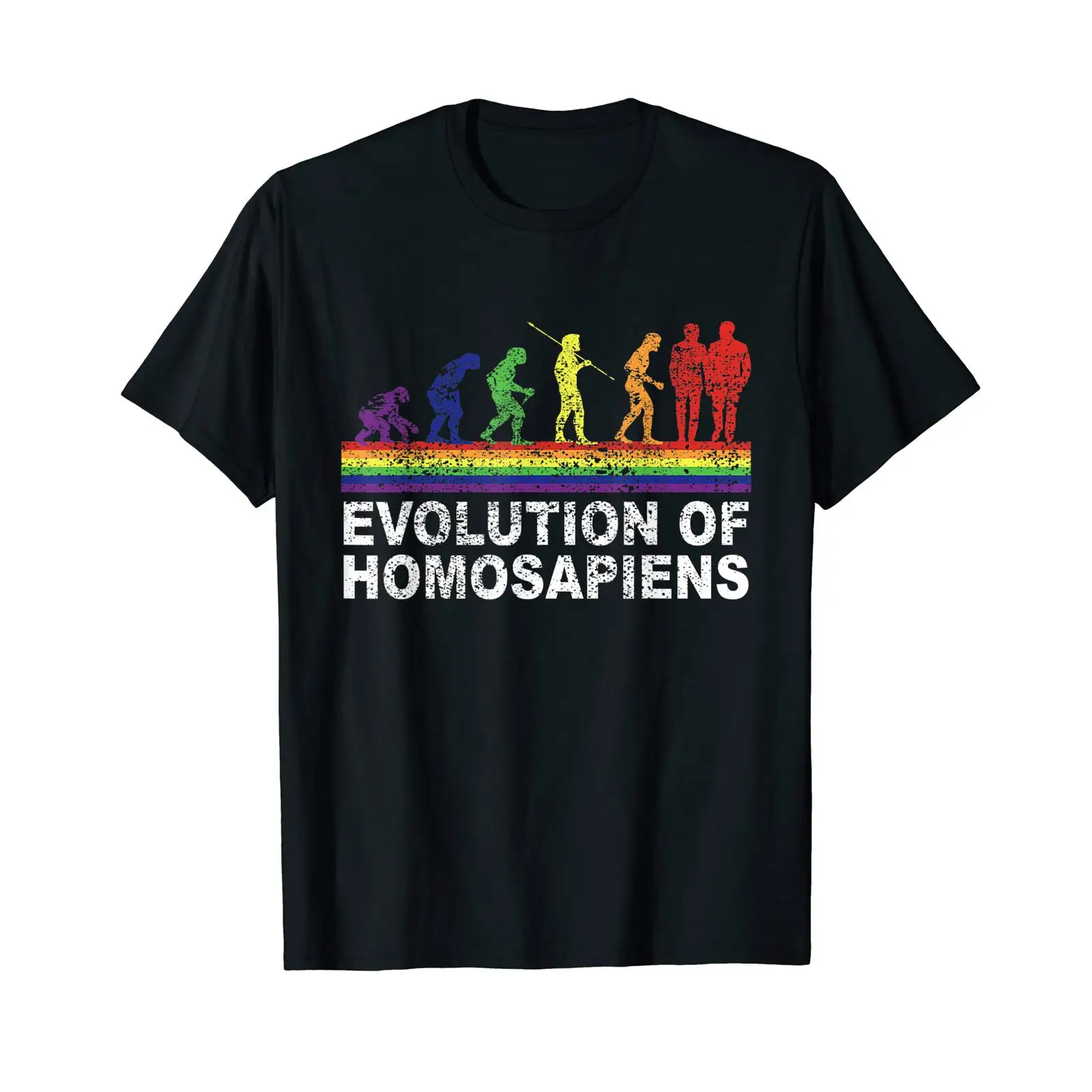 Vintage Fashion Community - Футболка Gay Pride LGBT Community Evolution