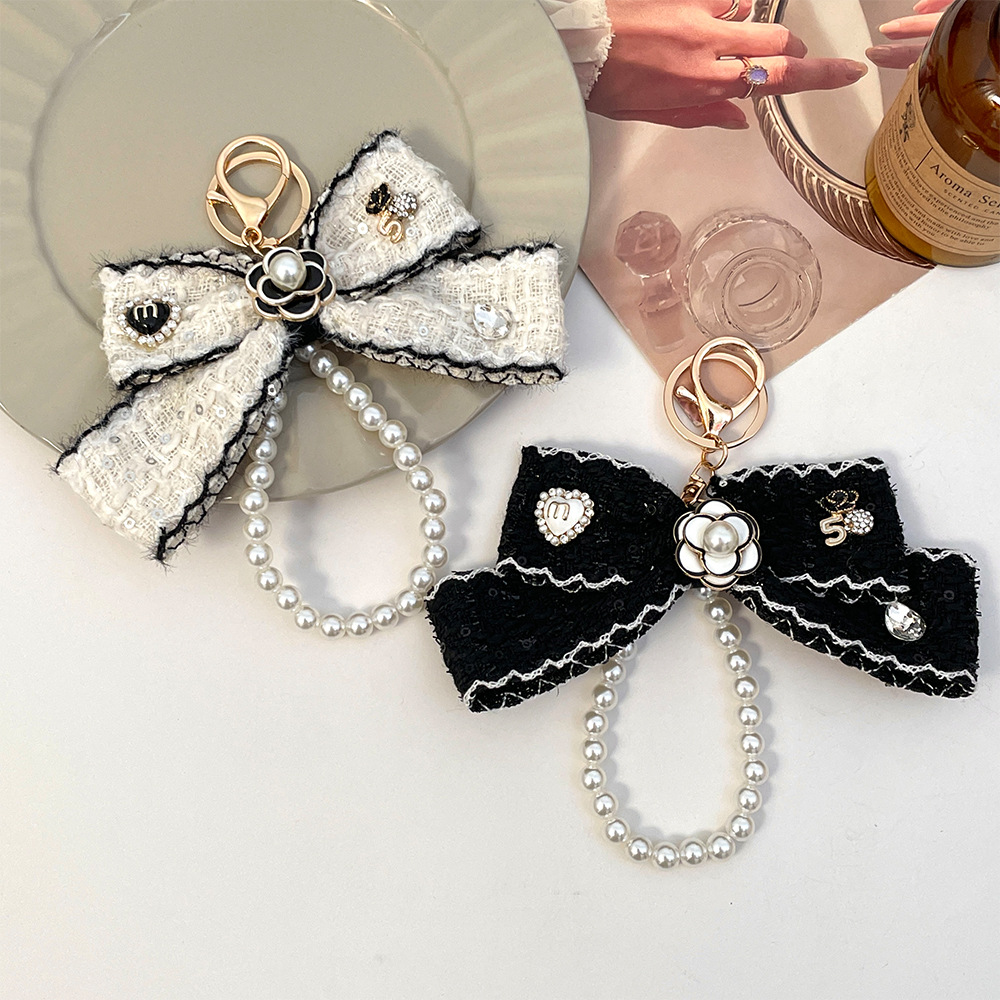 Vintage Fashion Ornaments - 2026 Женские тканевые брелоки с бантом,