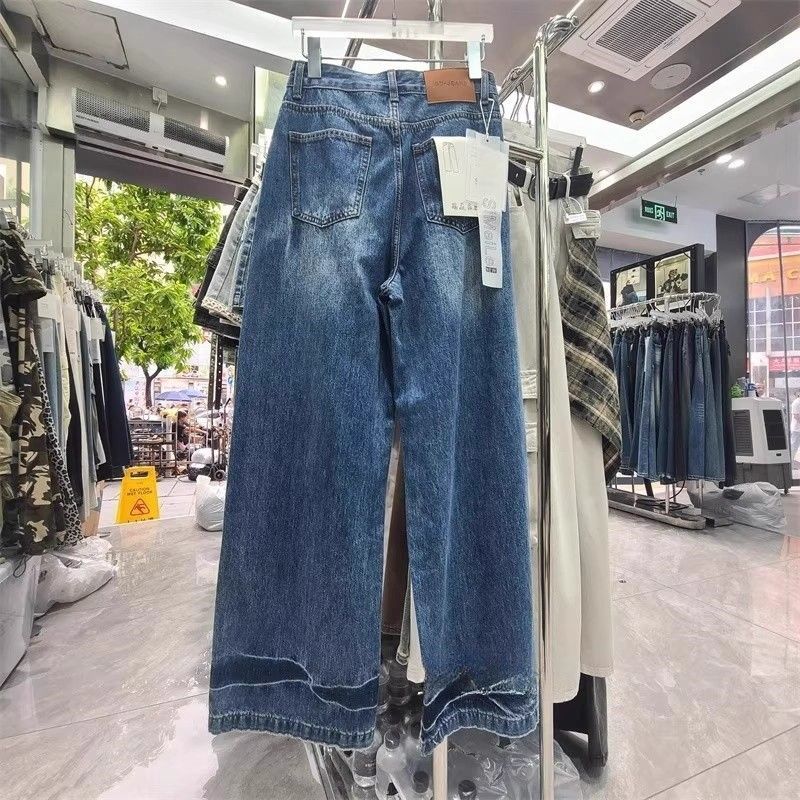 Retro Vintage Korean Fashion - Женские свободные широкие брюки в стиле