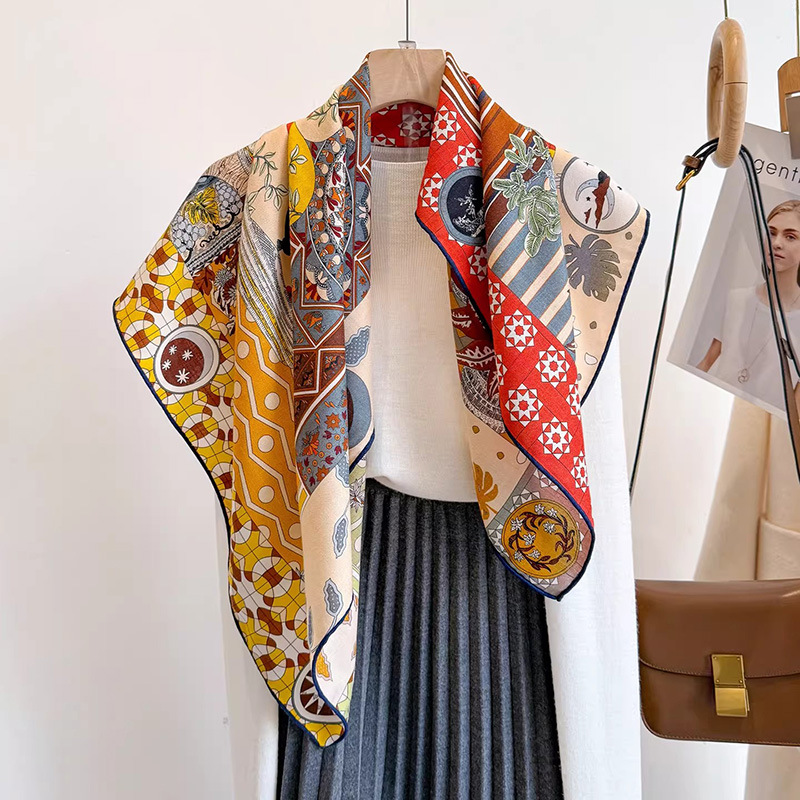 Vintage Fashion Collage - Шарф из 30% шелка тутового шелкопряда
