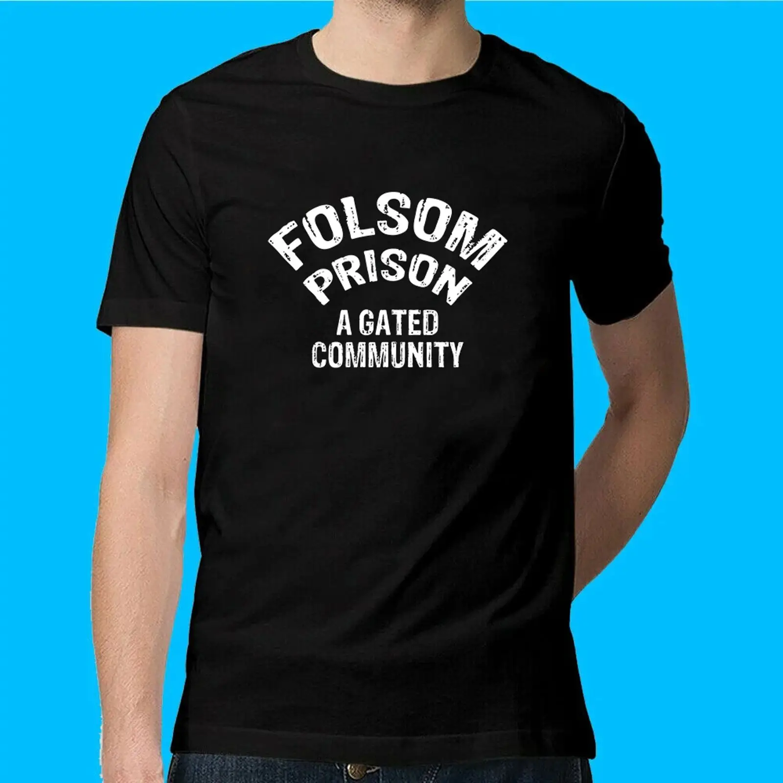 Vintage Fashion Community - Забавная футболка с надписью «Folsom State