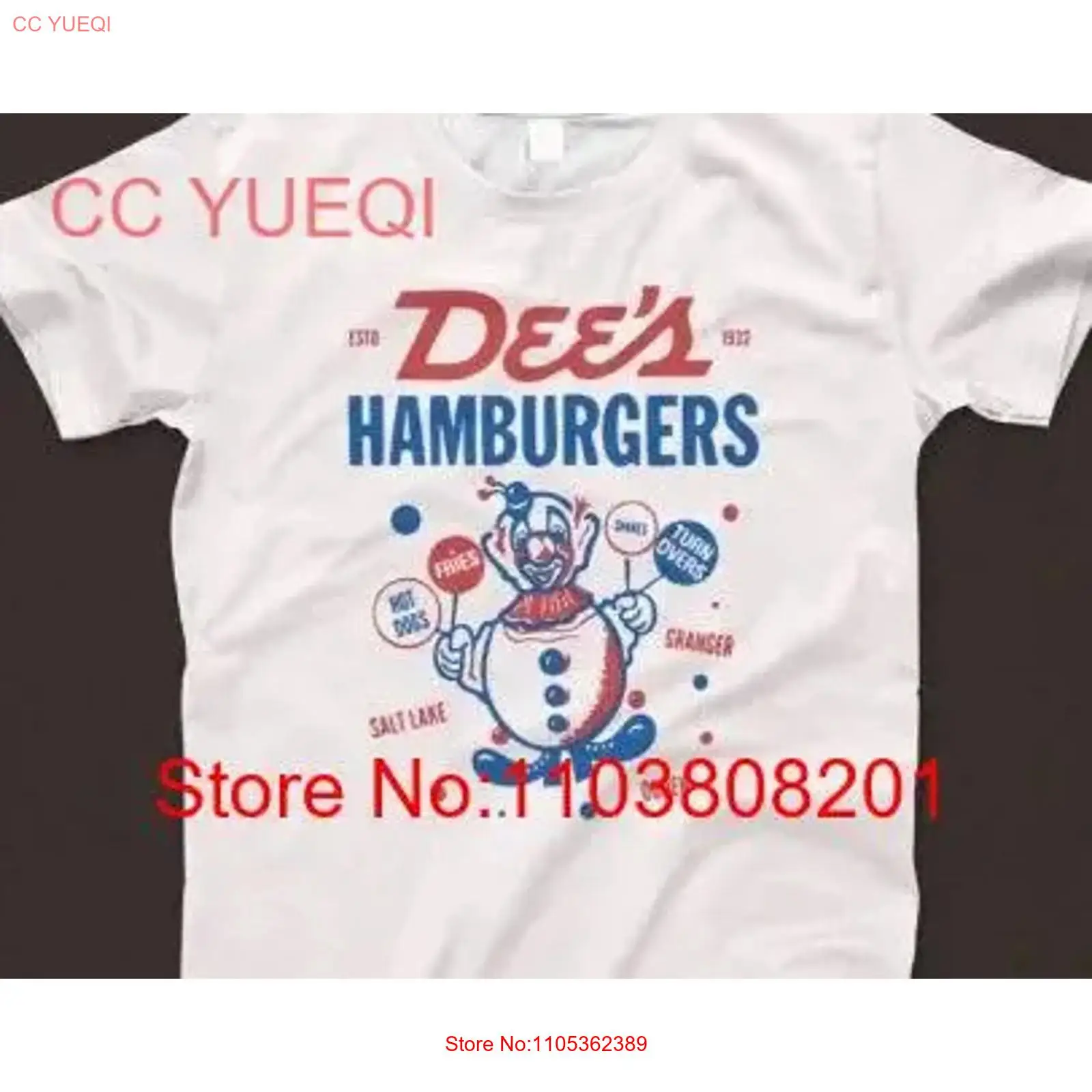 Vintage Fashion Hamburg - Футболка Dee's Hamburgers 1026, белая, в