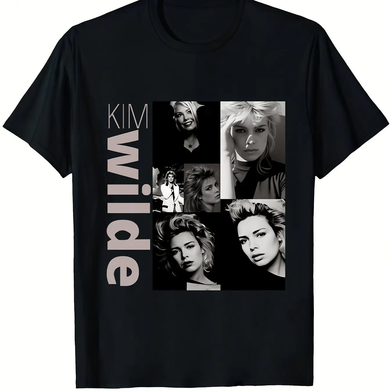 Vintage Fashion Collage - Футболка Kim Wilde с винтажным графическим