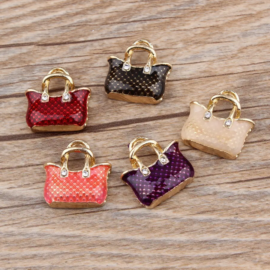 Vintage Fashion Ornaments - 10 шт., металлические эмалированные винтажные подвески