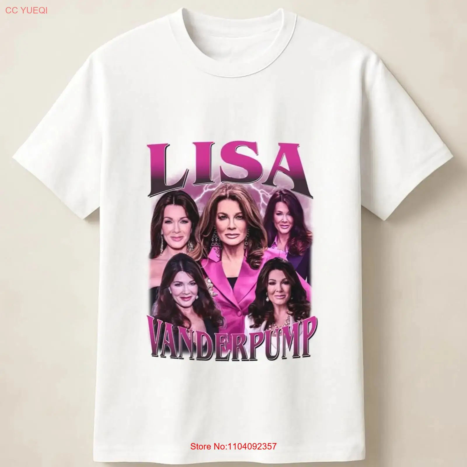 Vintage Fashion Collage - Футболка Lisa Vanderpump с коллажем изображений