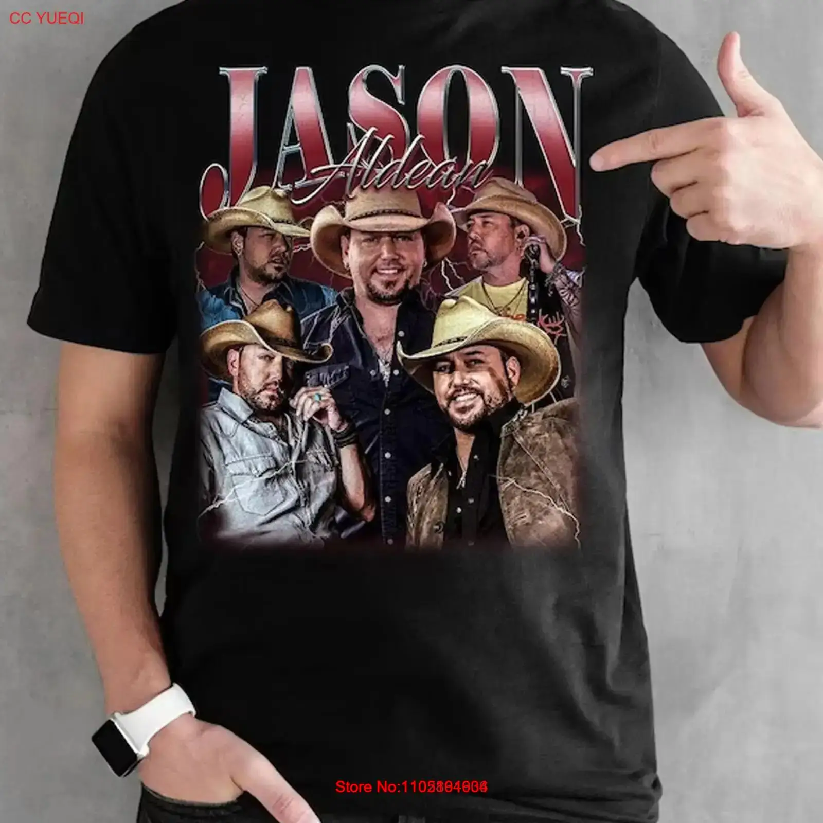 Jason Aldean VTG коллаж черная – обзор и цена Vintage Fashion Collage