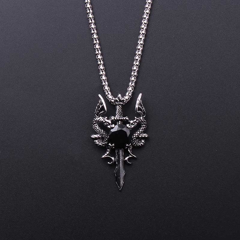 Ожерелье с крестом из черного  – обзор и цена Vintage Fashion Necklace