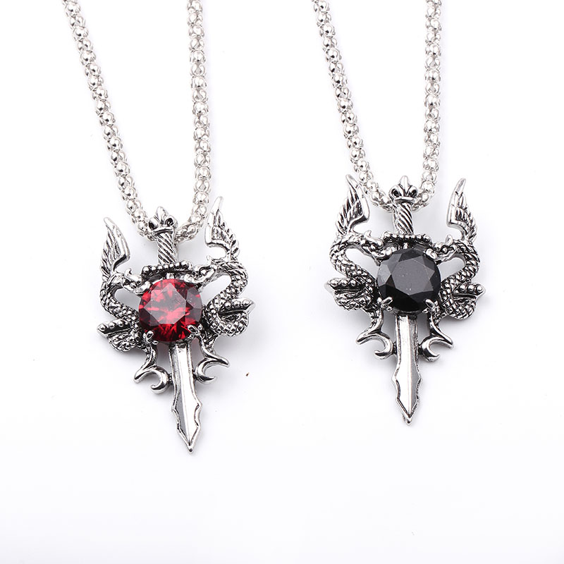 Ожерелье с крестом из черного  – обзор и цена Vintage Fashion Necklace