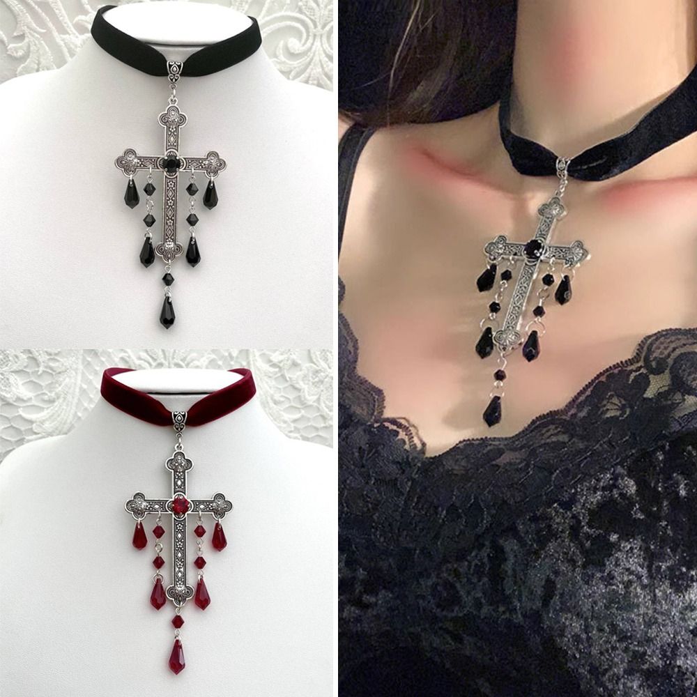 Колье с большим крестом в стил – обзор и цена Vintage Fashion Retro Outfit